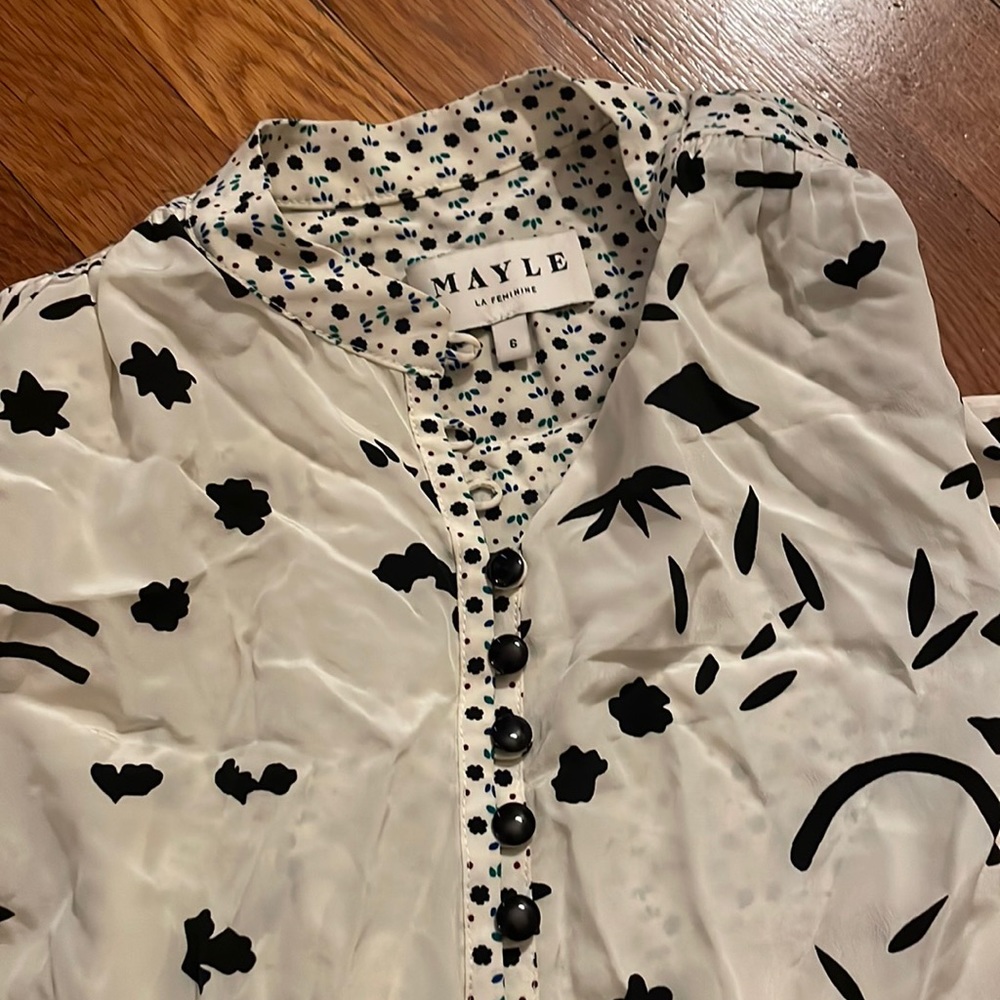 Gorgeous silk Mayle blouse. Size 6.
